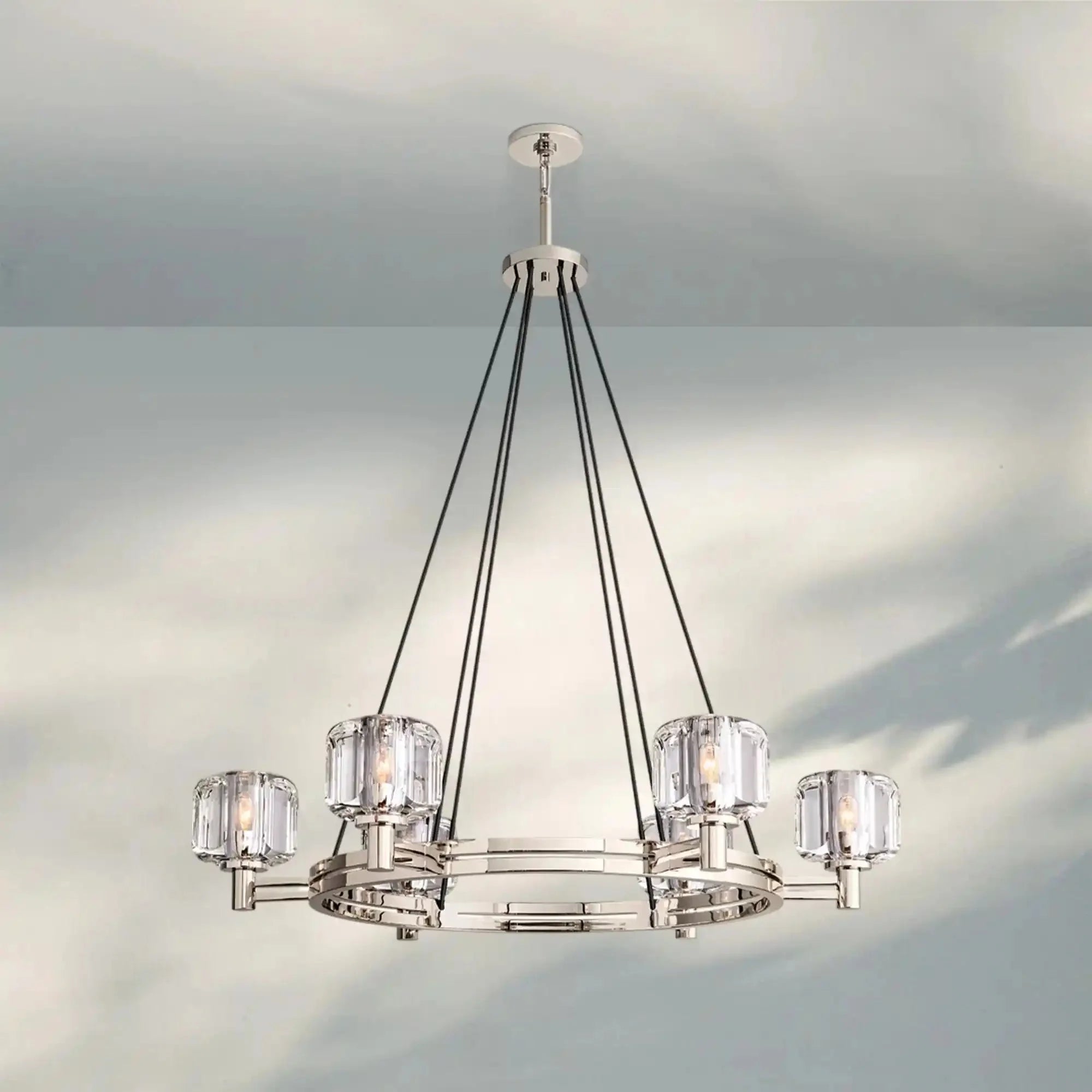 Demart Round Chandelier 36"48"60" - Blushlighting
