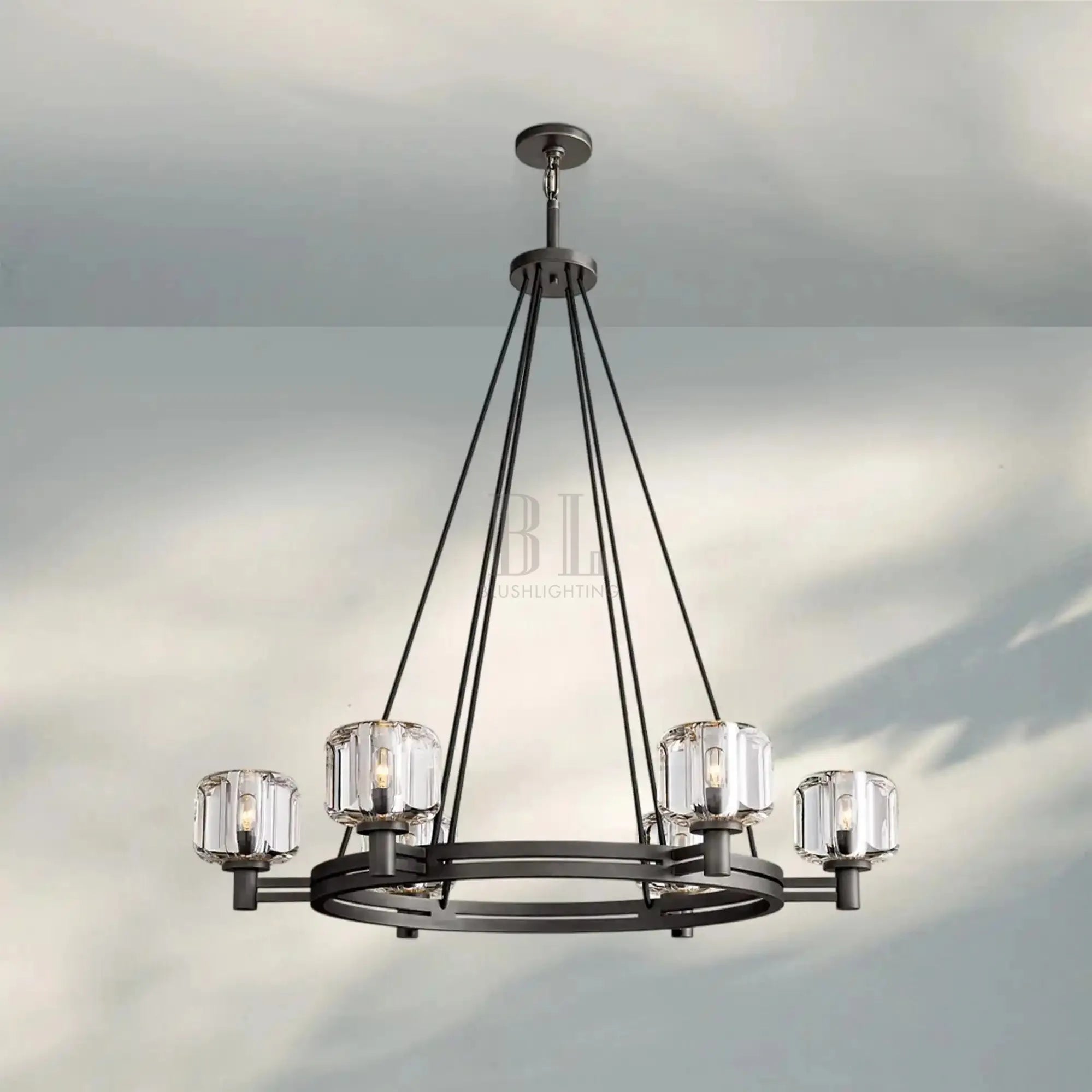 Demart Round Chandelier 36"48"60" - Blushlighting