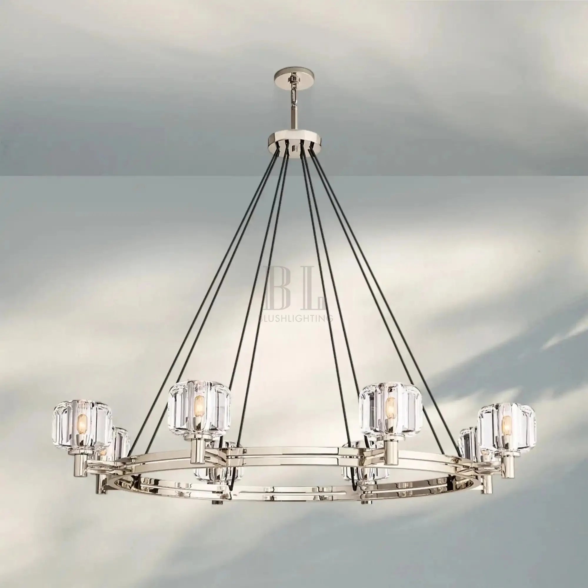 Demart Round Chandelier 36"48"60" - Blushlighting