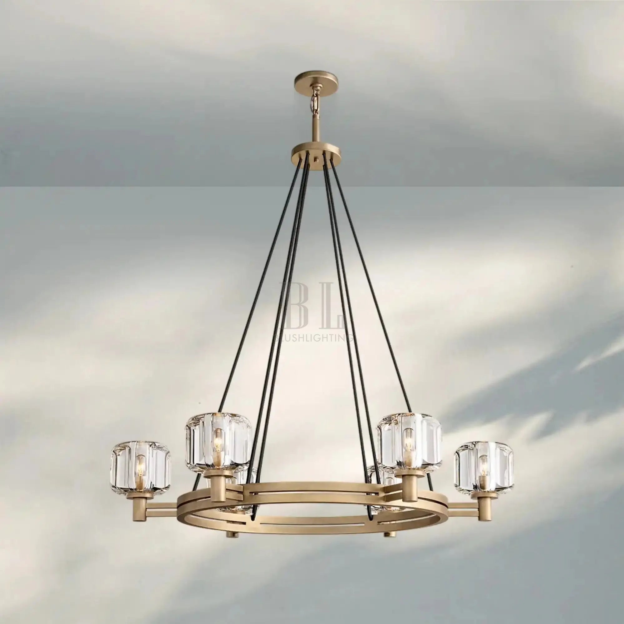 Demart Round Chandelier 36"48"60" - Blushlighting