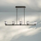 Demart Single Linear Chandelier 54'' 72''-54''-Bronze-