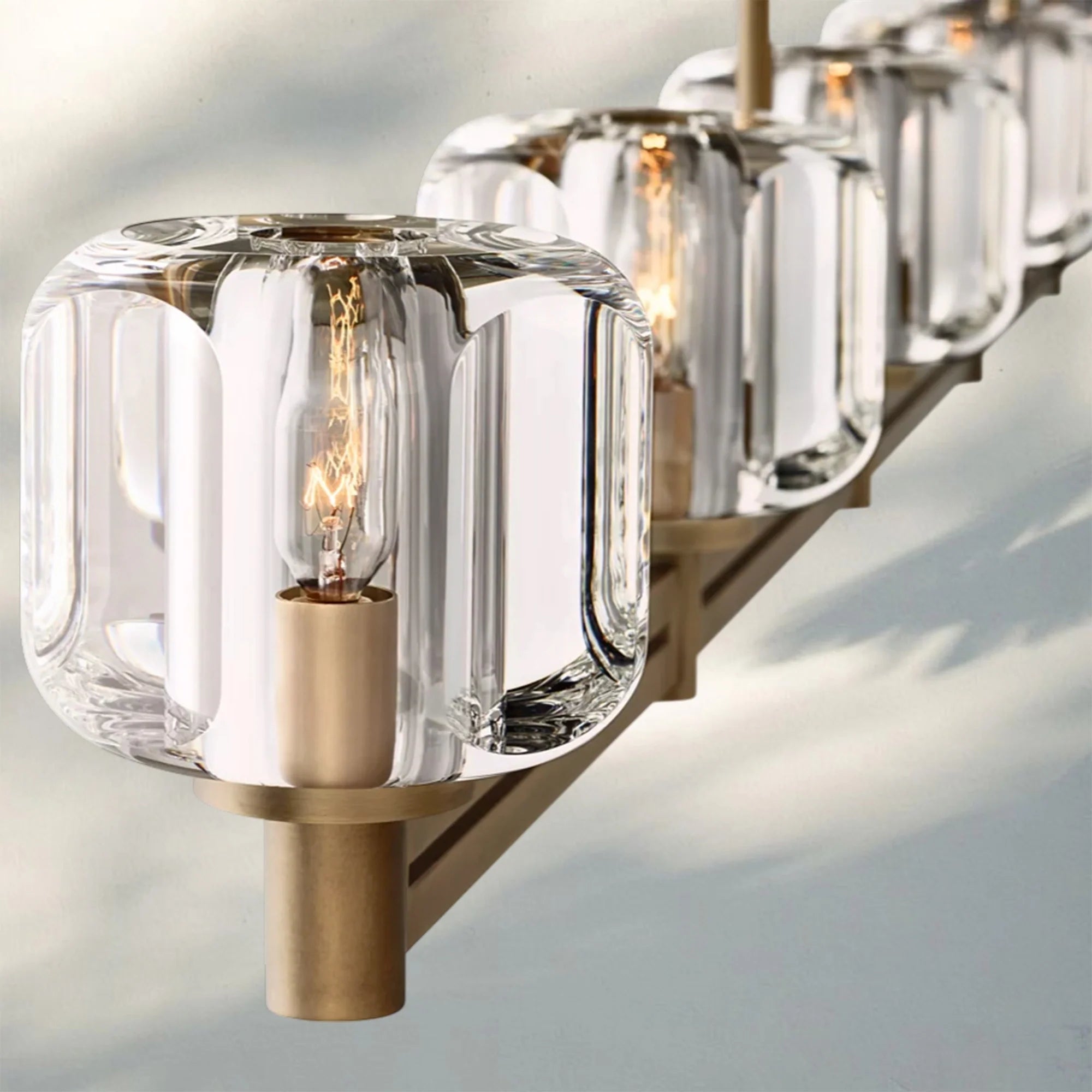 Demart Single Linear Chandelier 54'' 72''-