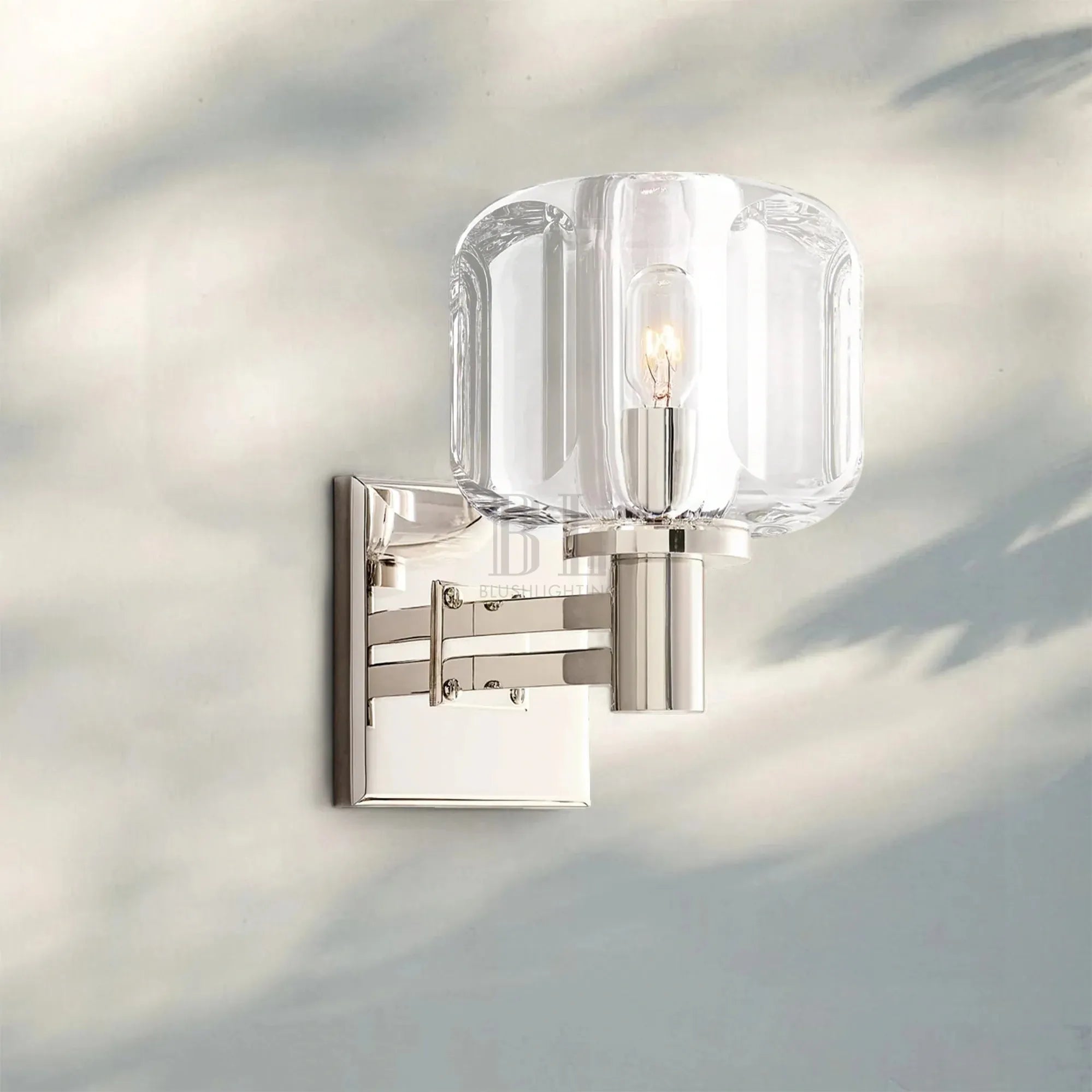 Demart Wall Sconce-Polished Nickel-