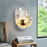 Blushlighting® Postmodern Personalized Marble Light Luxury Wall Sconce for Living Room
