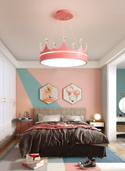 Blushlighting® Modern Drum LED Pendant Lights for Kids Room RC Dimmable / Pink