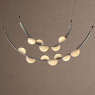 Dew Drops Alabaster LED Chandelier – Black White Warm Light - L 70.9″ x H 23.6″Black & WhiteWarm LightBlushlighting