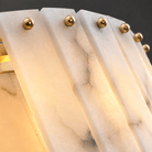 Dining Room Chandelier | Spanish Alabaster Tiered Style | Solenne - D23.6” × H8.7”Blushlighting
