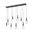 Dolores Linear Chandelier - 9 lightsMatte BlackBlushlighting