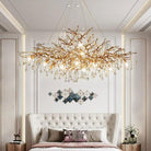 Doris Branch Crystal Chandelier Light-Chandeliers-Blushlighting