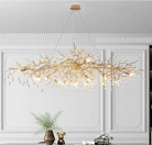 Doris Branch Crystal Chandelier Light-Chandeliers-Blushlighting