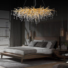 Doris Crystal Rectangular Branch Chandelier L45"-Chandelier-Blushlighting