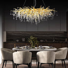 Doris Crystal Rectangular Branch Chandelier L45"-Chandelier-Blushlighting