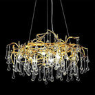 Doris Crystal Round Branch Chandelier 23.5"D Gold-Chandelier-Blushlighting