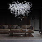 Doris Rain Branch Chandelier Dia 23.5" Silver-Chandelier-Blushlighting