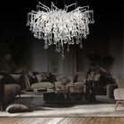 Doris Rain Branch Chandelier Dia 23.5" Silver-Chandelier-Blushlighting