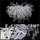 Doris Rain Branch Chandelier Dia 23.5" Silver-Chandelier-Blushlighting