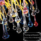 Doris Rain Crystal Branch Chandelier 54"L-Chandelier-Blushlighting