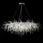 Doris Rectangle Branch Chandelier 45"L Silver-Chandelier-Blushlighting