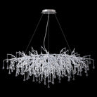 Doris Rectangle Branch Chandelier 45"L Silver-Chandelier-Blushlighting