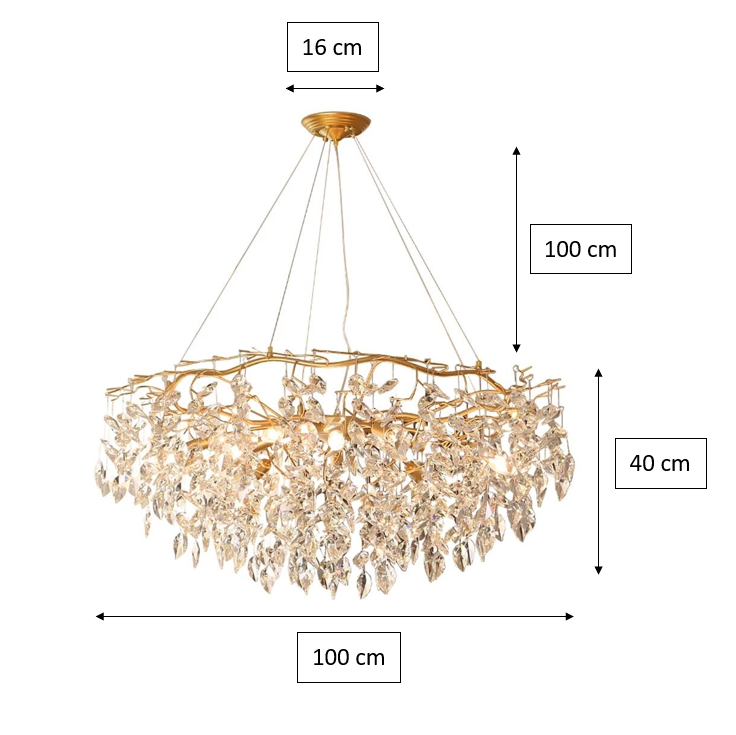 Doris Round Modern Branch Chandeliers-Chandeliers-Blushlighting