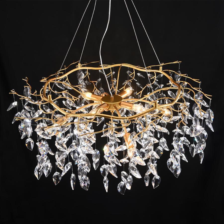 Doris Round Modern Branch Chandeliers-Chandeliers-Blushlighting