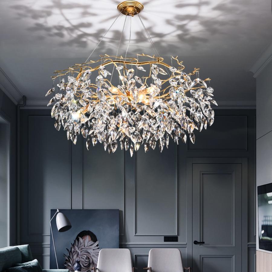 Doris Round Modern Branch Chandeliers-Chandeliers-Blushlighting