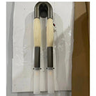 Double Head Antonia Horsehair Sconce - Dia 14cm X H 78cm / ∅ 5.5″ X H 30″Tarnished SilverJet BlackBlushlighting