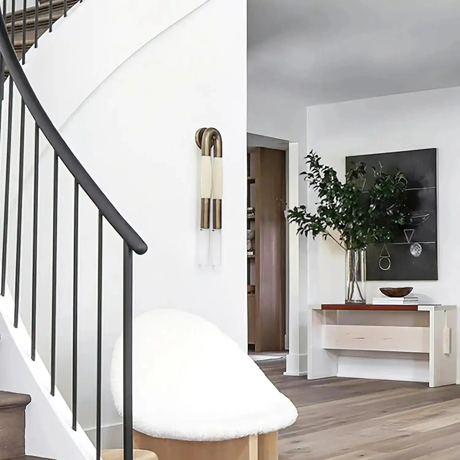 Double Head Antonia Horsehair Sconce - Blushlighting