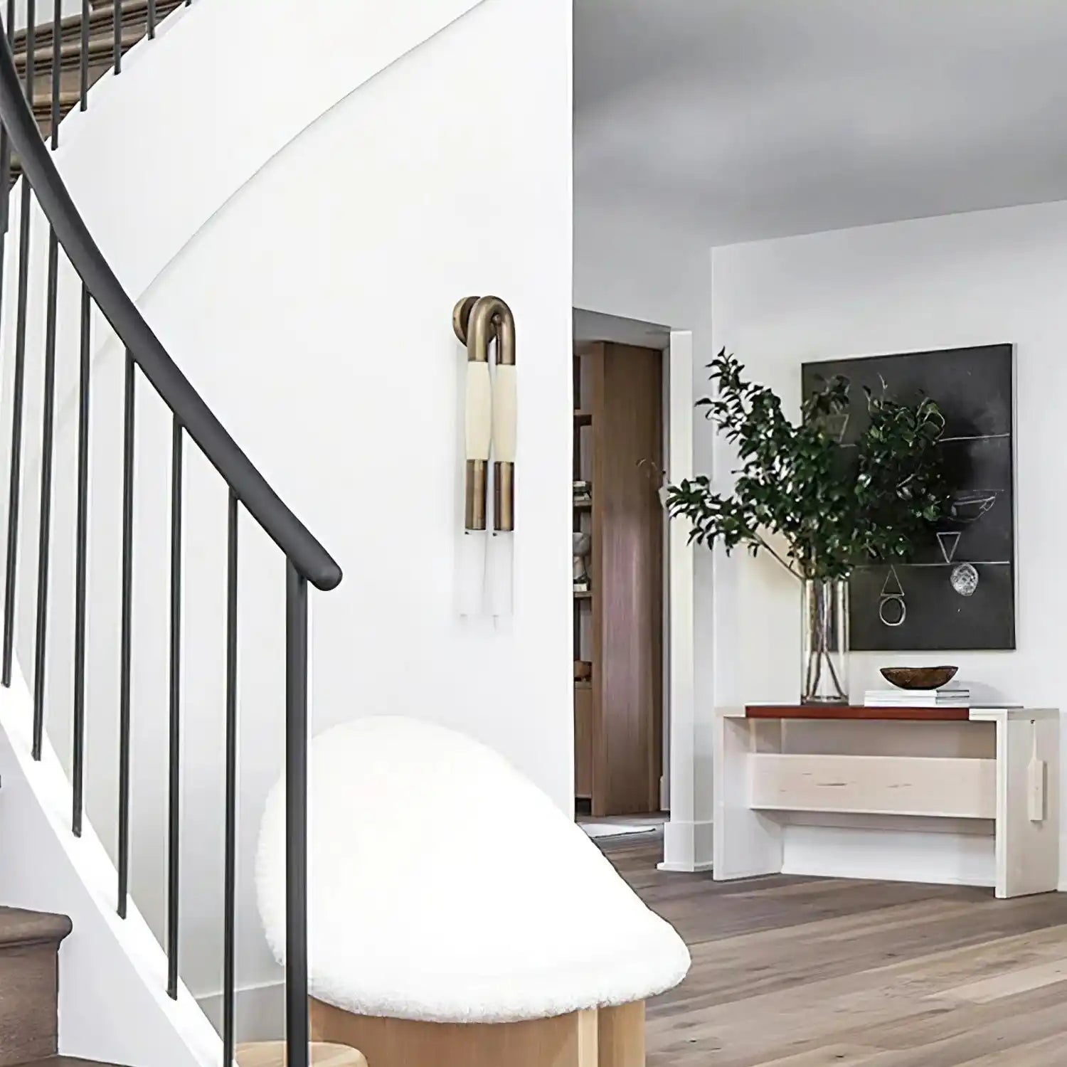 Double Head Antonia Horsehair Sconce - Blushlighting