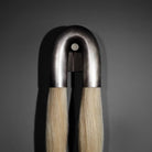 Double Head Antonia Horsehair Sconce - Dia 14cm X H 78cm / ∅ 5.5″ X H 30″Blackened BrassPalominoBlushlighting
