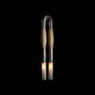 Double Head Antonia Horsehair Sconce - Dia 14cm X H 78cm / ∅ 5.5″ X H 30″Blackened BrassPalominoBlushlighting