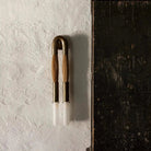 Double Head Antonia Horsehair Sconce - Dia 14cm X H 78cm / ∅ 5.5″ X H 30″Aged BrassPalominoBlushlighting