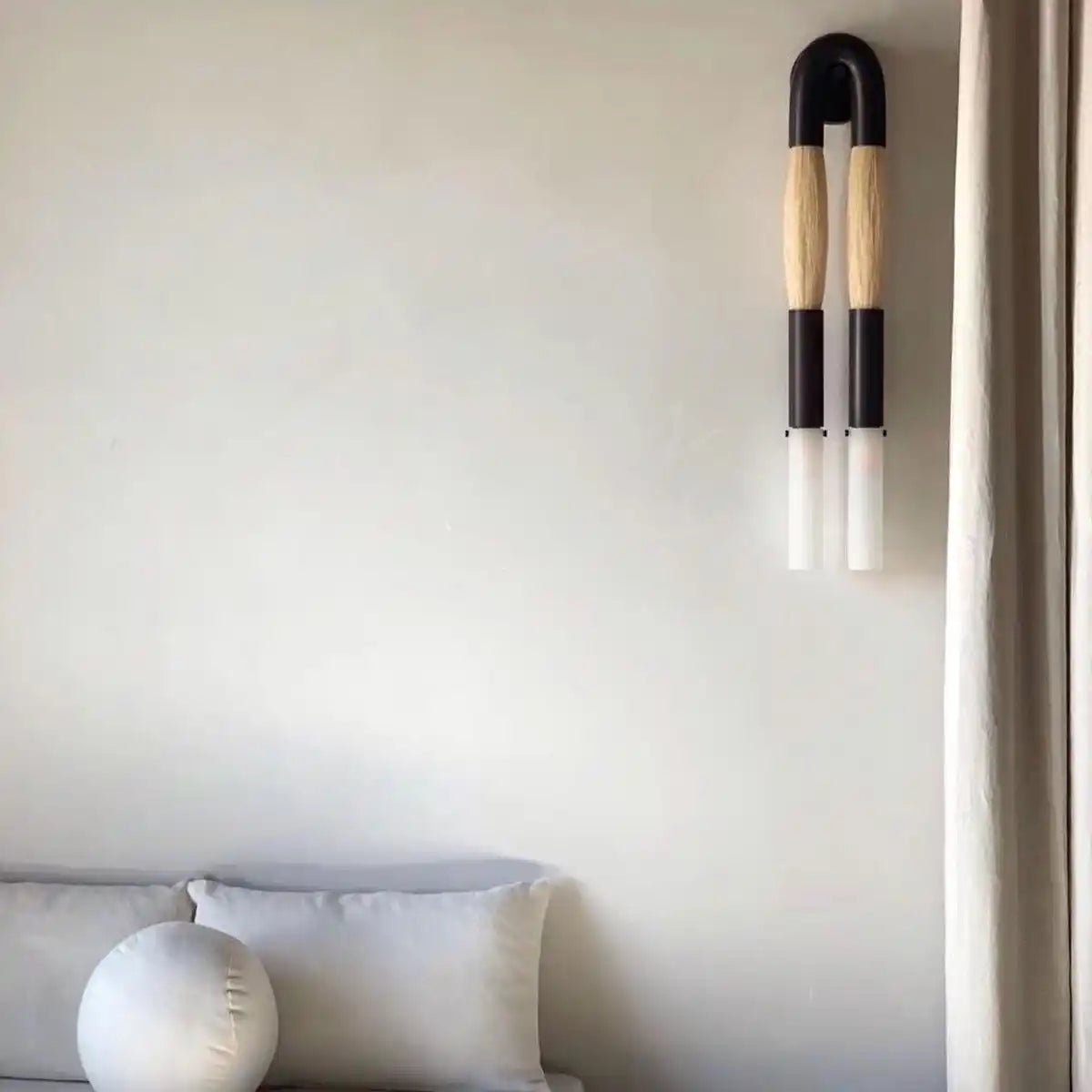 Double Head Antonia Horsehair Sconce - Blushlighting