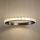 Drake Single-Ring Crystal Chandelier - Ø21.7" × H2.2" (Ø55 × H5.5 cm)Blushlighting