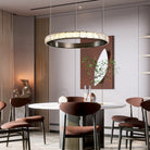 Drake Single-Ring Crystal Chandelier - Ø31.5" × H2.2" (Ø80 × H5.5 cm)Blushlighting