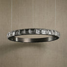 Drake Single-Ring Crystal Chandelier - Ø21.7" × H2.2" (Ø55 × H5.5 cm)Blushlighting