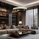 Drake Single-Ring Crystal Chandelier - Ø31.5" × H2.2" (Ø80 × H5.5 cm)Blushlighting