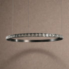 Drake Single-Ring Crystal Chandelier - Ø52" × H2.2" (Ø132 × H5.5 cm)Blushlighting