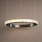 Drake Single-Ring Crystal Chandelier - Ø21.7" × H2.2" (Ø55 × H5.5 cm)Blushlighting