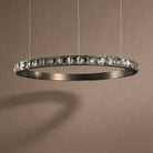 Drake Single-Ring Crystal Chandelier - Ø31.5" × H2.2" (Ø80 × H5.5 cm)Blushlighting
