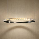 Drake Single-Ring Crystal Chandelier - Ø52" × H2.2" (Ø132 × H5.5 cm)Blushlighting
