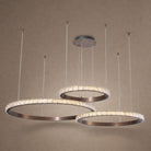 Drake Triple-Ring Crystal Chandelier - Blushlighting