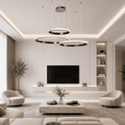 Drake Triple-Ring Crystal Chandelier - Blushlighting