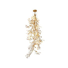 Drooping Ceramic Ginkgo Leaf Chandelier - SizeABlushlighting
