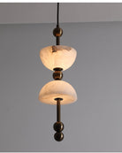 Duo Alabaster Pendant Lamp-Pendant Lamp-Blushlighting-Blushlighting