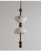 Duo Alabaster Pendant Lamp-Pendant Lamp-Blushlighting-Blushlighting
