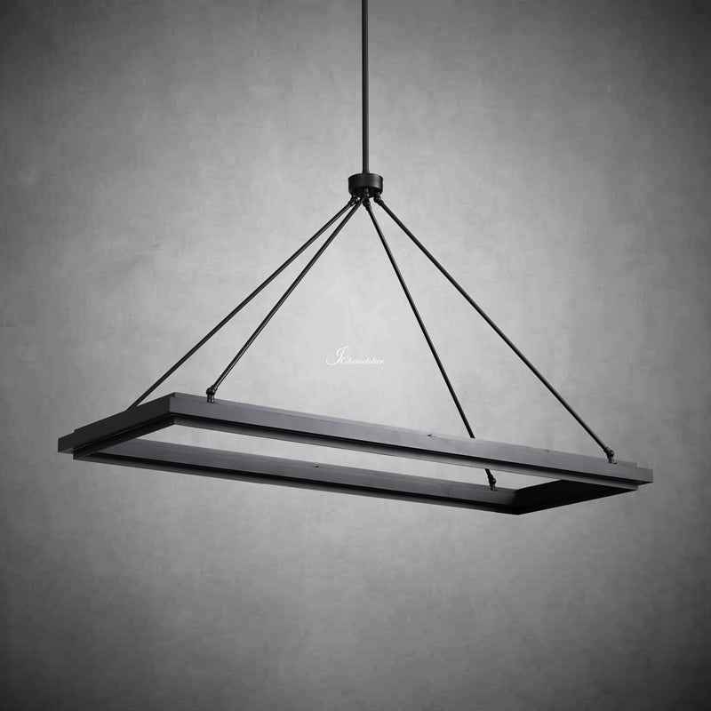 Peral Rectangular Chandelier 48" 62“