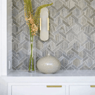 Eartha Modern Alabaster Bedroom Sconce, Indoor Wall Light - Polished Nickel20"H*4.25"WBlushlighting