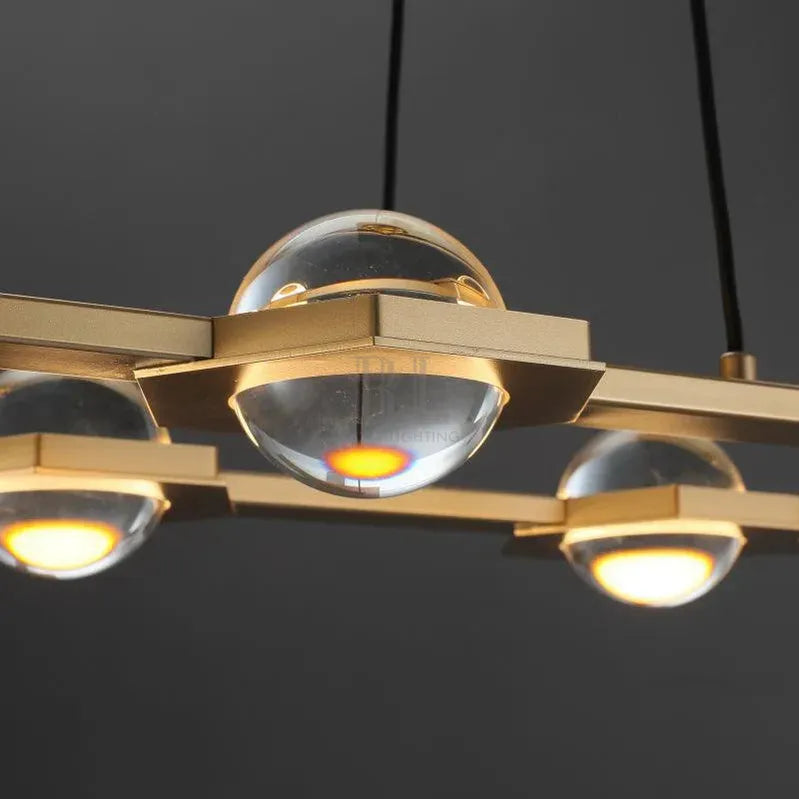 Eclatant Rectangular Chandelier 54" 72"-Blushlighting