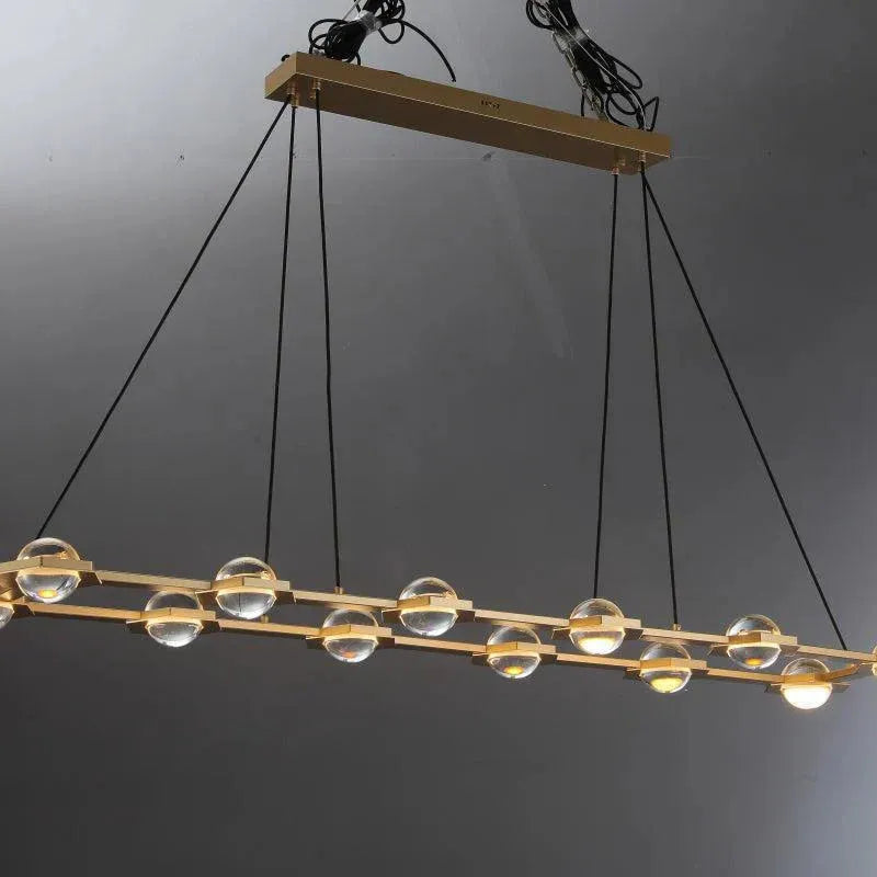Eclatant Rectangular Chandelier 54" 72"-Blushlighting